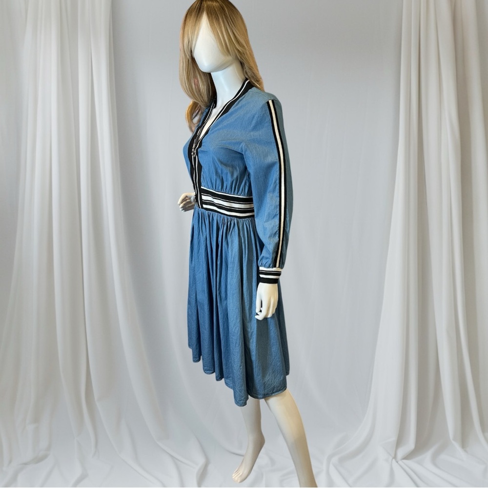 Creative Genius Pleated Long Sleeve Dress - Picture 5 of 11